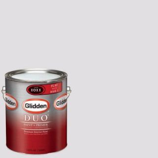 Glidden DUO 1 gal. #GLN10 Barely Lilac Flat Interior Paint with Primer GLN10 01F