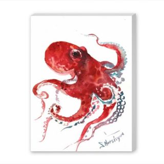 Octopus 3 Painting Print on Wrapped Canvas