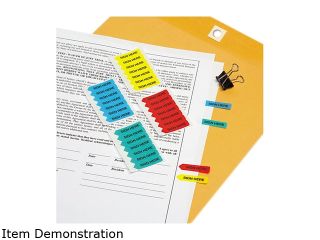 Redi Tag 72020 Mini Arrow Page Flags, "Sign Here", Blue/Mint/Red/Yellow, 126 Flags/Pack