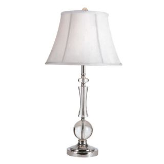 TransGlobe Lighting Crystal 31 H Table Lamp with Bell Shade