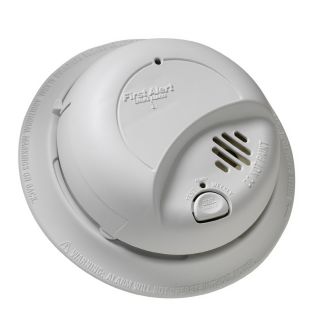 First Alert 2 Pack AC Hardwired 120 Volt Smoke Alarm with Battery Backup, Ionization