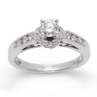 14k White Gold 1ct TDW Round Diamond Engagement Ring (H I, I1 I2)