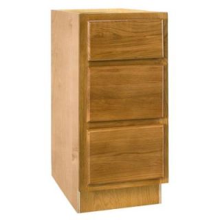 Home Decorators Collection Assembled 36x34.5x24 in. Base Cabinet with 4 Drawers in Light Oak BD36 WLO