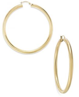 Signature Gold™ 60mm Hoop Earrings in 14k Gold over Resin   Earrings