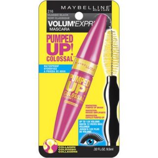 Maybelline Volum' Express Pumped Up! Colossal Waterproof Mascara, 0.32 fl oz
