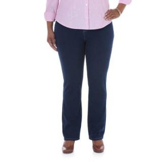 Riders by Lee Women's Plus Size Comfort Fit Straight Leg Jeans, Available in Medium, Petite, and Long Lengths