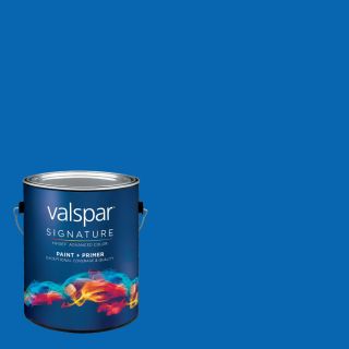 Creative Ideas for Color by Valspar Gallon Size Container Interior Satin Pre Tinted Sky Dive Blue Latex Base Paint and Primer in One (Actual Net Contents: 127.16 fl oz)