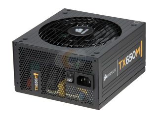CORSAIR Enthusiast Series TX650M 650W ATX12V v2.31 / EPS12V v2.92 80 PLUS BRONZE Certified Semi Modular High Performance Power Supply New 4th Gen CPU Certified Haswell Ready