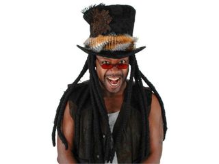 Witch Doctor Hat with Dreads   Funny Hats