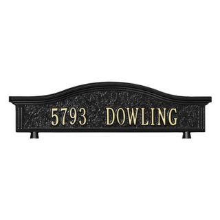 Whitehall Products Personalized Mailbox Topper Address Plaque