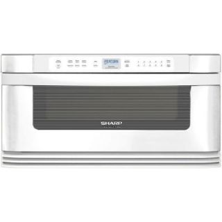 Sharp Refurbished Insight Pro 1.0 cu. ft. 1000W Microwave Drawer with Sensor Cooking in White DISCONTINUED KB6025MWRB