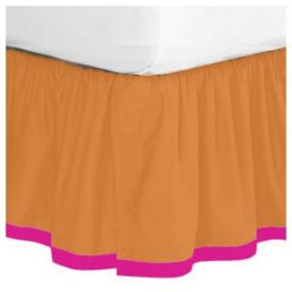 Bacati Tangerine Bed Skirt