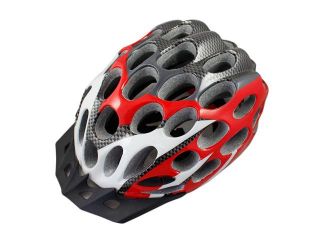 Velecs MTB/Road Bike Bicycle Outdoor Riding Sport Safety Helmet+Visor (LW 822, Red)