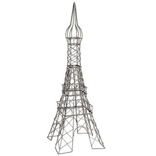 Tori Home Champagne Glitter Wire Paris Landmark Eiffel Tower Table Top