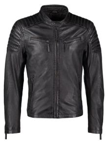 Gipsy CHESTER   Leather jacket   anthrazit