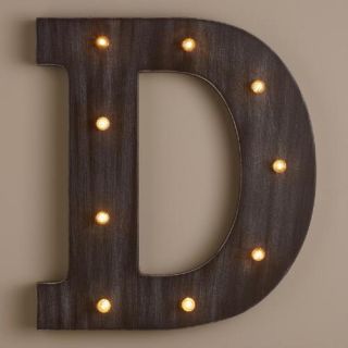 Letter D LED Battery Operated Marquee Light
