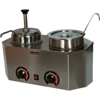 Paragon Pro Deluxe Dual Warmers with Ladle and Pump, Model# 2029E  Novelty