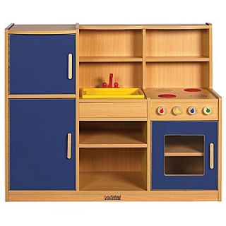 ECR4Kids Colorful Essentials 4 in 1 Play Kitchen