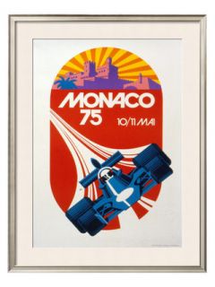 Monaco Grand Prix, 1975, by Geo Ham (Framed) by The Art Studio