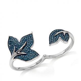 Rarities: Fine Jewelry with Carol Brodie 0.69ct Blue Diamond Sterling Silver "L   7836657