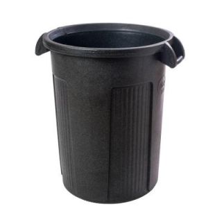 Toter 44 Gal. Gray Round Trash Can RBR44 01DGG