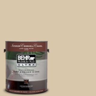 BEHR Premium Plus Ultra 1 Gal. #PPU4 13 Sand Motif Eggshell Enamel Interior Paint 275001