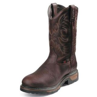 Tony Lama Boot Co. Size 11 Steel Toe Work Boots, Men's, Brown, D, TW1009