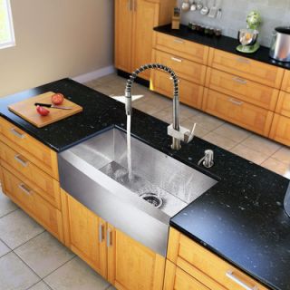 Vigo All in One 30 x 22.25 Farmhouse Kitchen Sink and Faucet Set