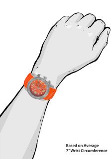 Commander Chronograph Orange Silicone and Dial