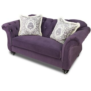 Furniture of America Agatha Traditional Tufted Loveseat  