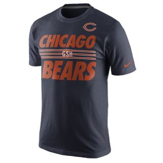 Nike NFL Team Stripe T Shirt   Mens   Football   Clothing   Chicago Bears   Marine