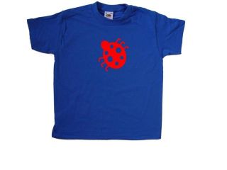 Ladybird Ladybug Royal Blue Kids T Shirt