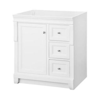 Foremost Naples 30 in. W x 21 7/8 in. D x 34 in. H Vanity Cabinet Only in White NAWA3021D