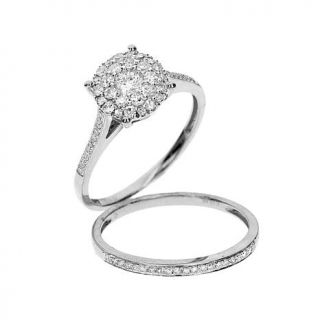 Diamond Couture 14K Gold .50ct Diamond Bridal Ring Set   7921335