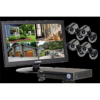 Lorex Technology L19M44 Security Camera System With 4 Outside Security Cameras