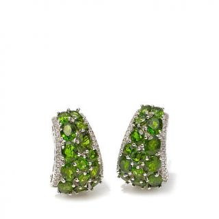 Colleen Lopez "Sweet Spectacle" 7.24ct Chrome Diopside and White Zircon Sterlin   7945861