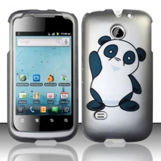 Insten Friendly Panda Bear Rubberized Hard Design Case Cover For Huawei Ascend 2 M865