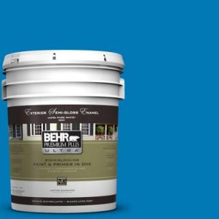 BEHR Premium Plus Ultra 5 gal. #P500 6 Deep River Semi Gloss Enamel Exterior Paint 585305