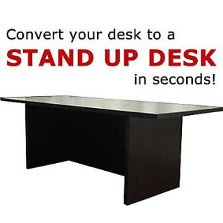 Home Concept Tall Portable Desk; Dark Red Cocoa