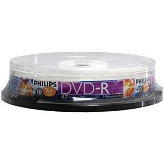 Philips Dm4s6b10f/17 4.7gb 16x Dvd rs [10 ct Cake Box Spindle]