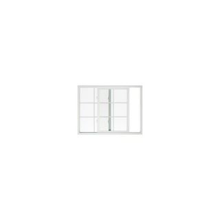 BetterBilt 875 Series Left Operable Aluminum Double Pane Single Strength New Construction Sliding Window (Rough Opening: 72 in x 48 in; Actual: 71.25 in x 47.5 in)