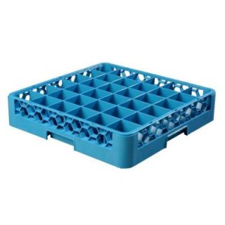 Carlisle 19.75x19.75 in. 36 Compartment Glass Rack (for Glass 2.69 in. Diameter, 3.19 in. H) in Blue (Case of 6) RG3614