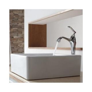 Kraus Bathroom Combos Bathroom Sink with Single Handle Single Hole Ventus Faucet