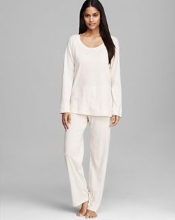 Donna Karan Sleepwear Cotton Knit Pajama Set