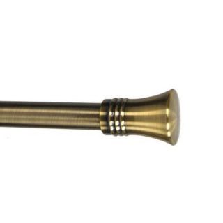 Versailles Lexington Trumpet Curtain Rod Set TRUMPET Finial Rod Set 86/144" (color Ant Brass)