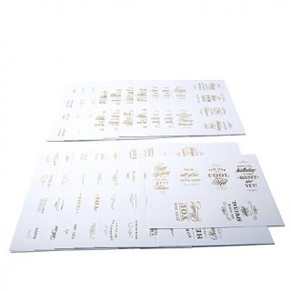 Anna Griffin® Super Sentiments Gold Foil Stickers   8001706
