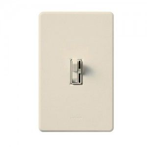 Lutron AY 603P LA Dimmer Switch, 600W 3 Way Ariadni Toggle Dimmer   Light Almond