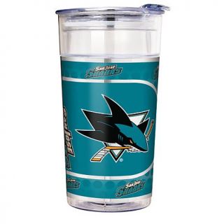 NHL 22 oz. Double Wall Acrylic Party Cup   San Jose Sharks   7797225