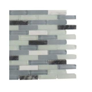 Splashback Tile Cleveland Bendemeer Mini Brick 3 in. x 6 in. x 8 mm Mixed Materials Mosaic Floor and Wall Tile Sample L1A8 MOSAIC TILE