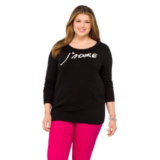 Plus Size Long Sleeve Pullover Sweater Mossimo Supply Co